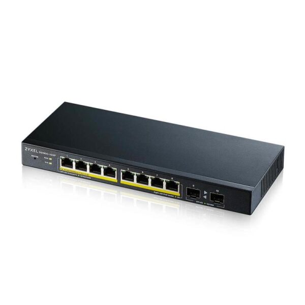 Zyxel 8-port GbE Smart Managed PoE Switch with GbE Uplink - GS1900-10HP-EU0102F