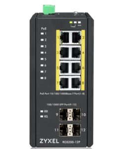 Zyxel RGS200-12P-ZZ0101F 12-port GbE Managed PoE Switch, Layer2